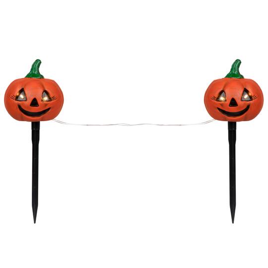 Lighted Jack-o-Lantern Halloween Pathway Markers Set, 3ct.